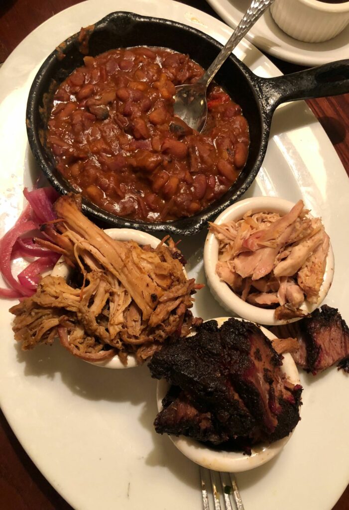 Chicago Q BBQ sampler plate