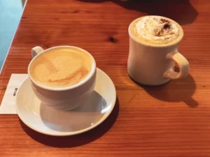 Honey Latte and Spiced Cider, Gigi's Cafe, Portland