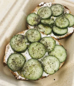 Cucumber Bagel, Courage Bagels, Los Angeles