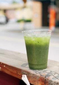 Cucumber Lime Mint Agua Fresca, Taquería los Puñales, Portland