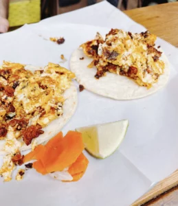 Breakfast Tacos, Taquería los Puñales, Portland