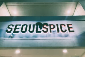 Exterior Sign, Seoul Spice, Arlington