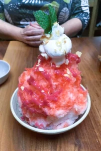 Strawberry and Coconut Shaved Ice, Phuket Cafe, Portland