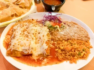 Enchiladas, La Casa de Isaac and Moishe, Highland Park