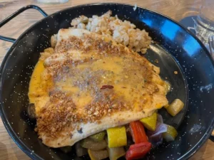 Pecan Crusted Rainbow Trout, The Mailroom, Clarksville