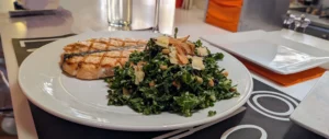 Salmon with Kale Salad, Kafe Leopold, Washington DC