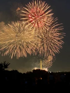 national mall, washington dc, fireworks on 4th of july
